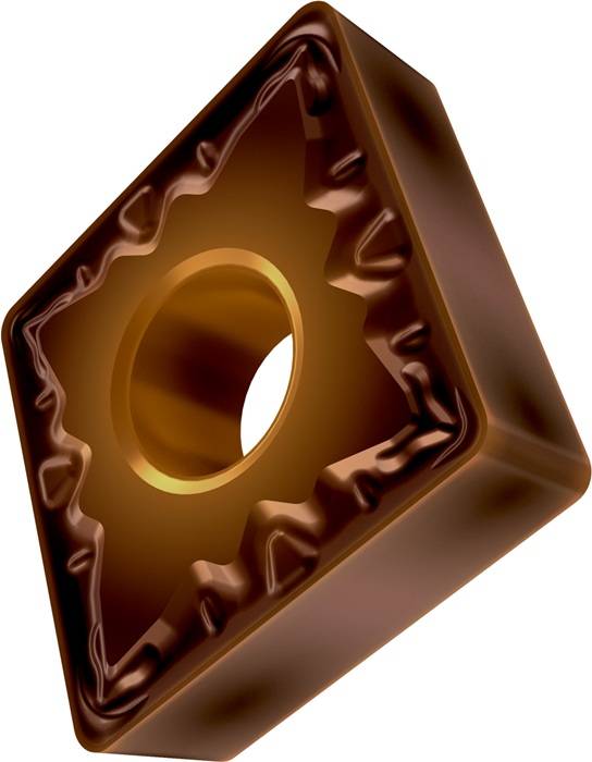Drehwendeschneidplatte ISO CNMG 120404E-FM:T8315 D.5,16mm PVD beschichtet Gold-0