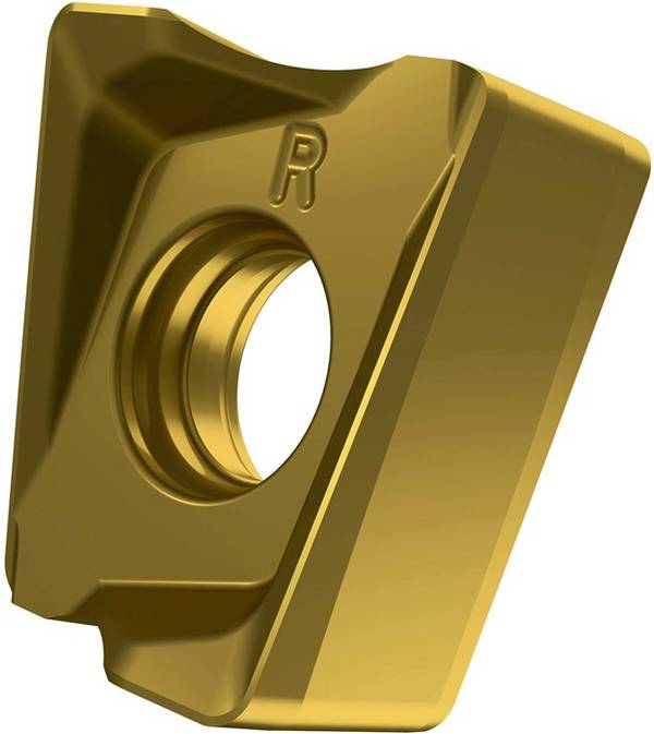 Fräswendeschneidplatte ISO LNGX 120516SR-R:M8340 D.4,5mm PVD beschichtet Gold