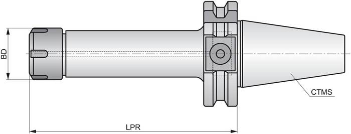 ER Mini-Spannzange DIN 69871 D. 10mm ISO 69871.40ADB-CCM.ER16.100 PRAMET-2