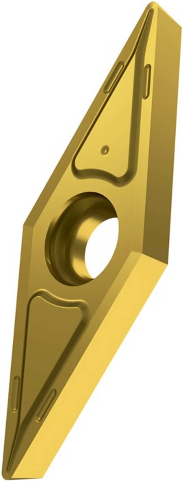 Drehwendeschneidplatte ISO VCGT 070202E-FF2:T8315 D.2,2mm PVD beschichtet Gold