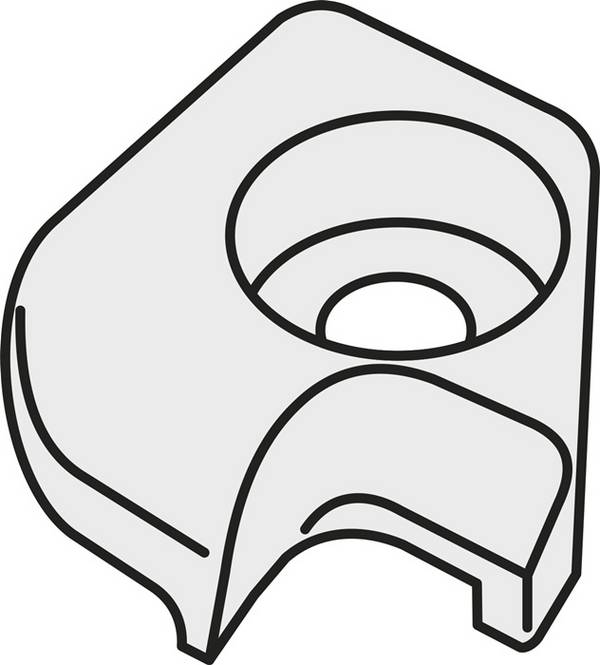 Klemme ISO UP 26 Bruttogewicht 17,8g PRAMET