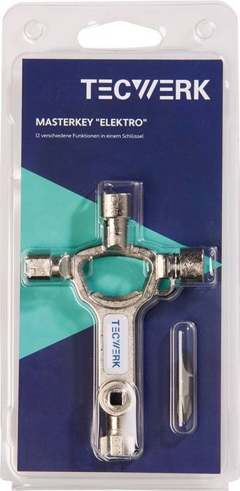 Schaltschrankschlüssel 9 Funktionen integr.Flaschenöffner TECWERK-0