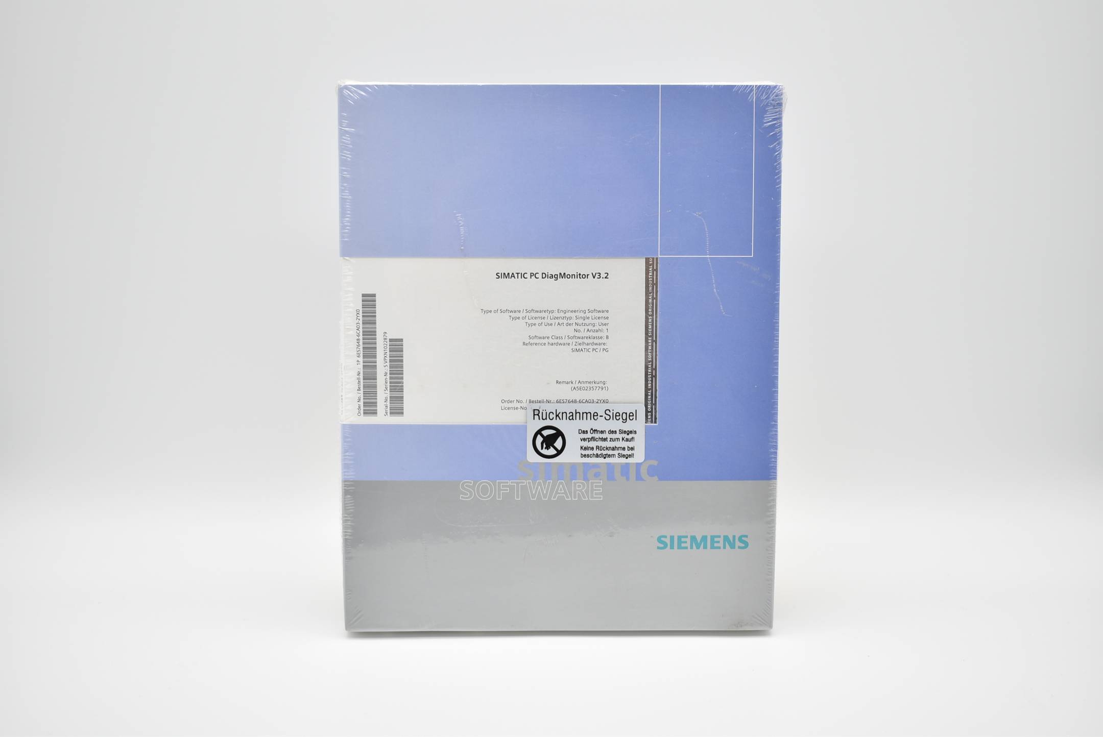 Siemens - 6ES7648-6CA03-2YX0 - SIMATIC PC/PG DIAGMONITOR SOFTWARE FOR DIAGNOSIS/SIGNALS VIA-0