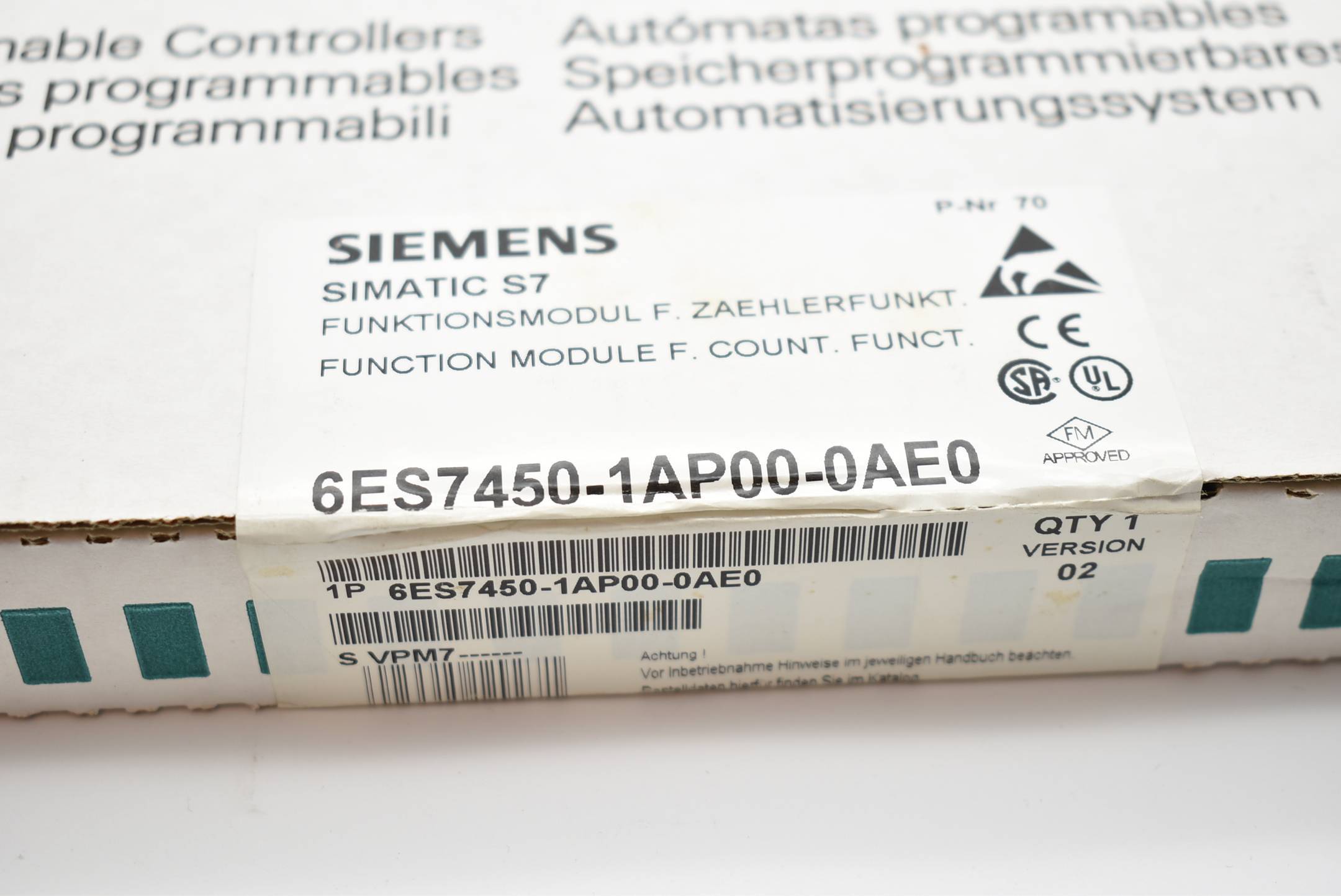 Siemens simatic S7 6ES7450-1AP00-0AE0 ( 6ES7450-1AP00-0AE0 ) E.02-1