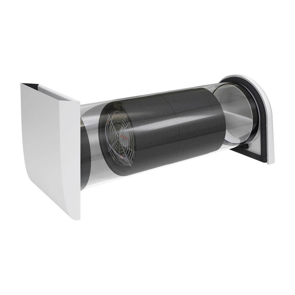 Viessmann Paket Vitovent 050-D Dezentrale Wohnungslueftung, 4x Kunststoff, Wandhülse, Außenblende-0