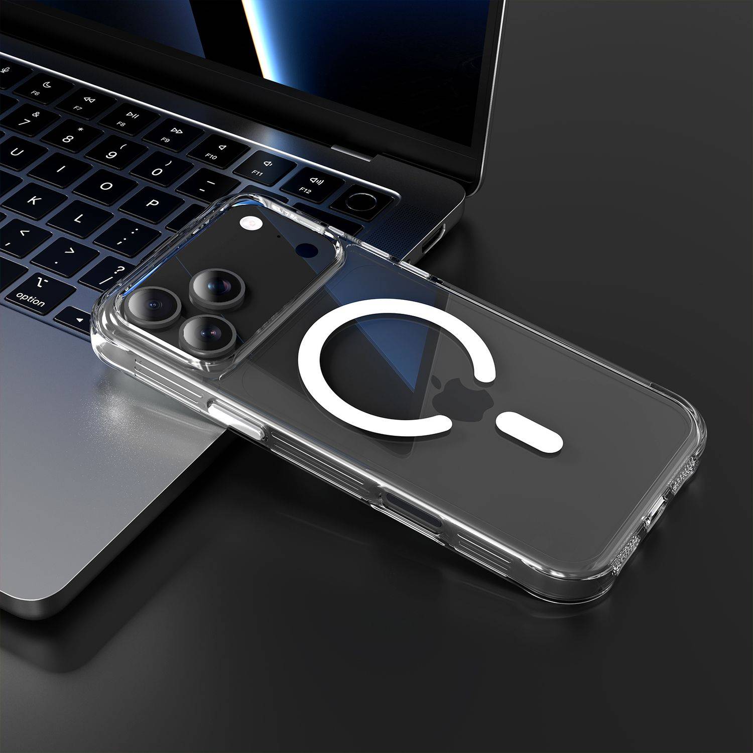 Cadorabo Schutzhülle kompatibel mit Apple iPhone 17 PRO Hülle in Transparent kompatibel mit MagSafe Case Cover-2