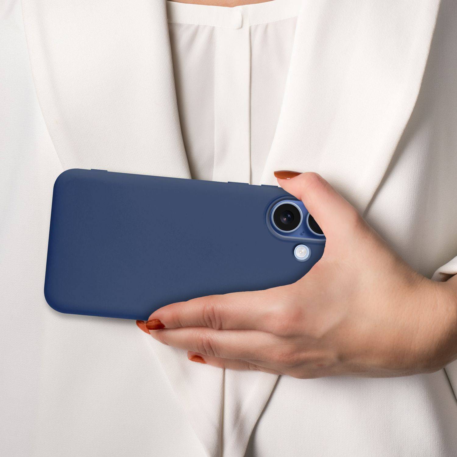 Cadorabo Schutzhülle für Apple iPhone 17 Hülle in Blau Handyhülle Case Cover TPU Etui-4