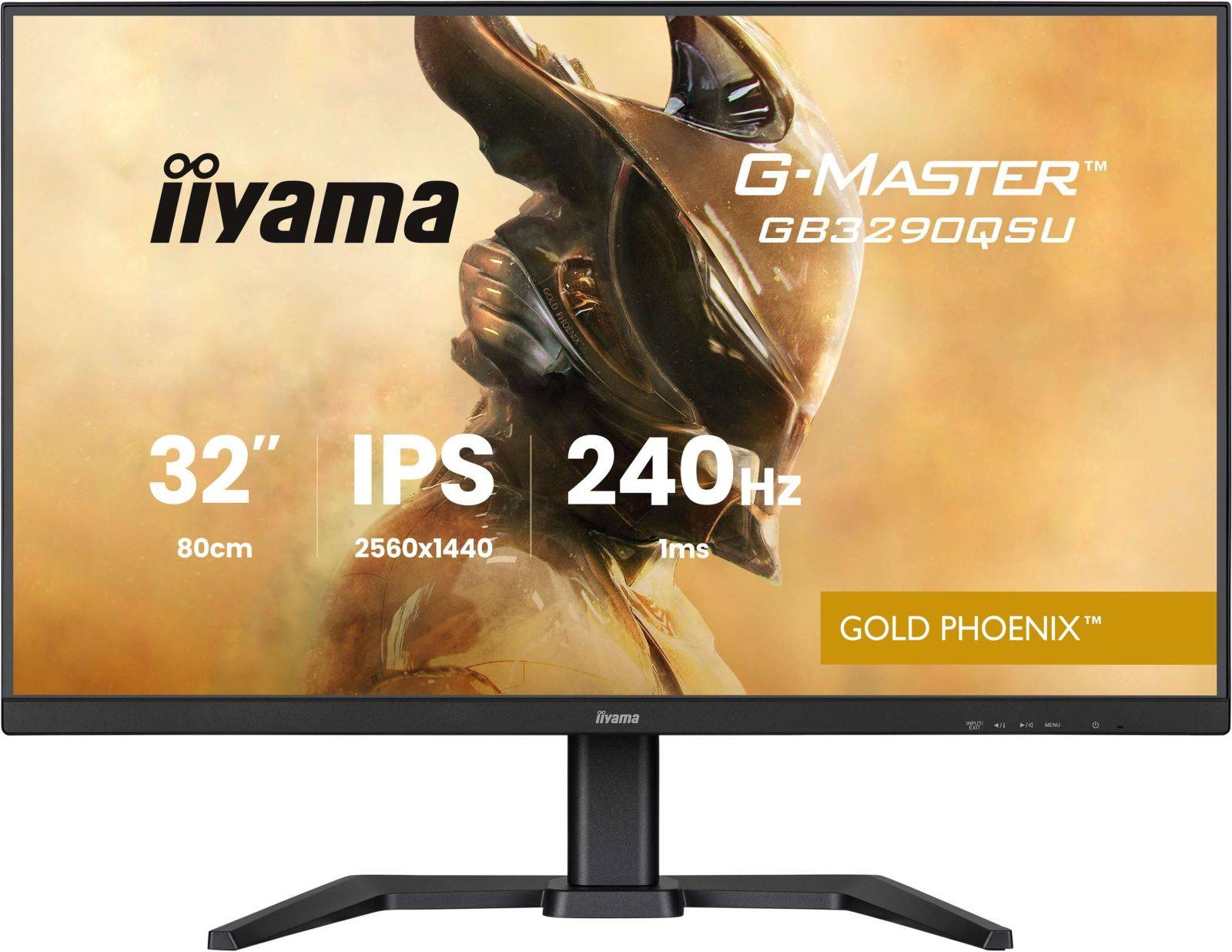 Iiyama GB3290QSU-B1 Gaming Monitor 31.5" QHD IPS, 240 Hz, 1 ms MPRT, USB-Hub,-3