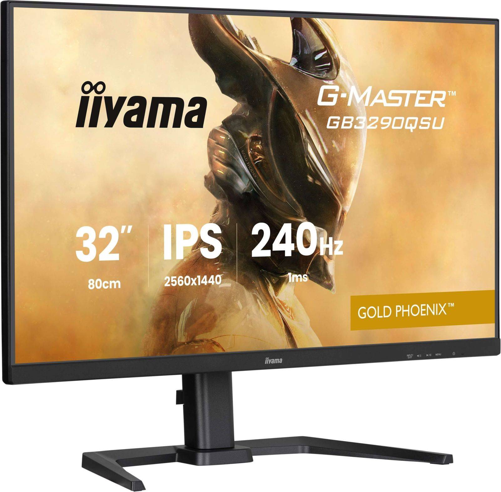 Iiyama GB3290QSU-B1 Gaming Monitor 31.5" QHD IPS, 240 Hz, 1 ms MPRT, USB-Hub,-4