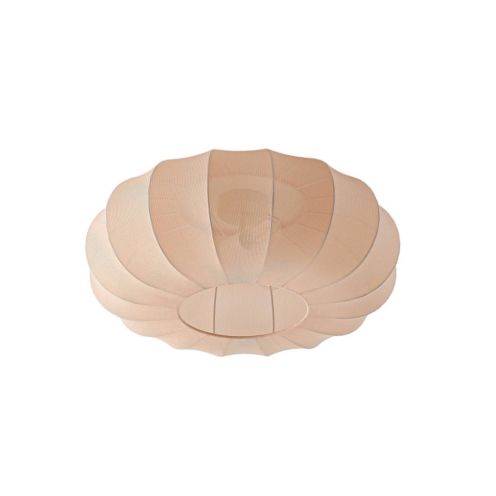 Lindby Deckenlampe 'Helin' in creme aus Textil-0