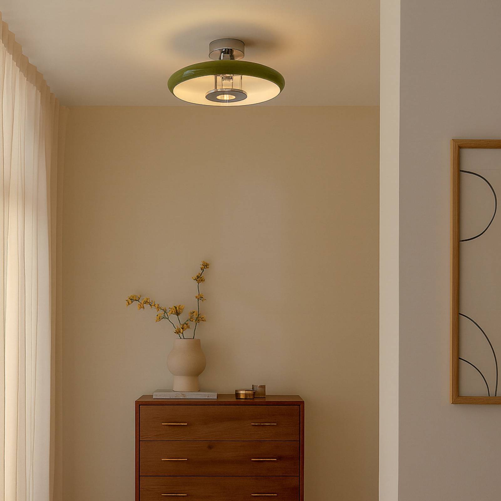 Lindby Deckenlampe 'Branford' in grün aus Metall-2