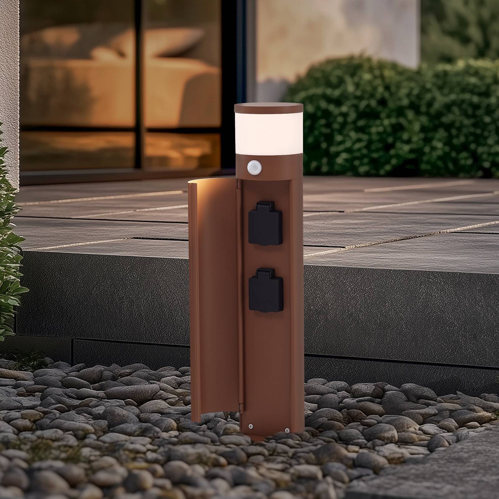 Lucande 'Corban' aus aluminium / grå zink-1