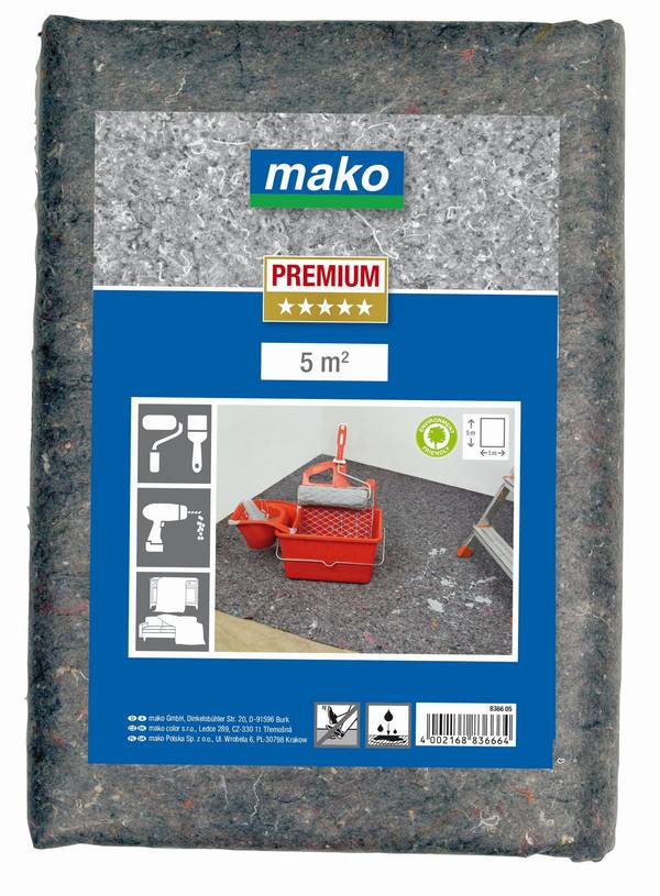 Maler-Abdeck-Vlies PREMIUM rutschhemmend, saugstark und wiederverwendbar 1 x 3m