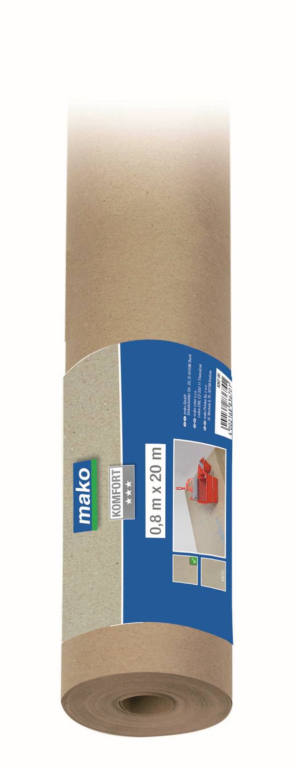 Malerpapier Abdeckpapier KOMFORT Schutzpapier glatt aus Altpapier auf Rolle 1 x 20 m