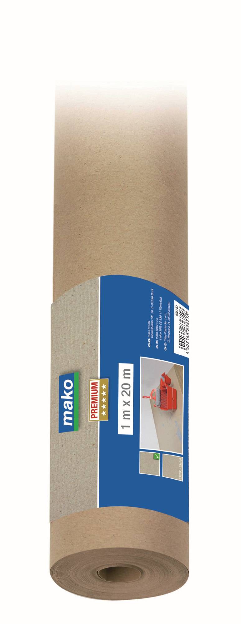 Malerpapier Abdeckpapier PREMIUM Schutzpapier gekreppt aus Altpapier auf Rolle 1 x 20 m-0