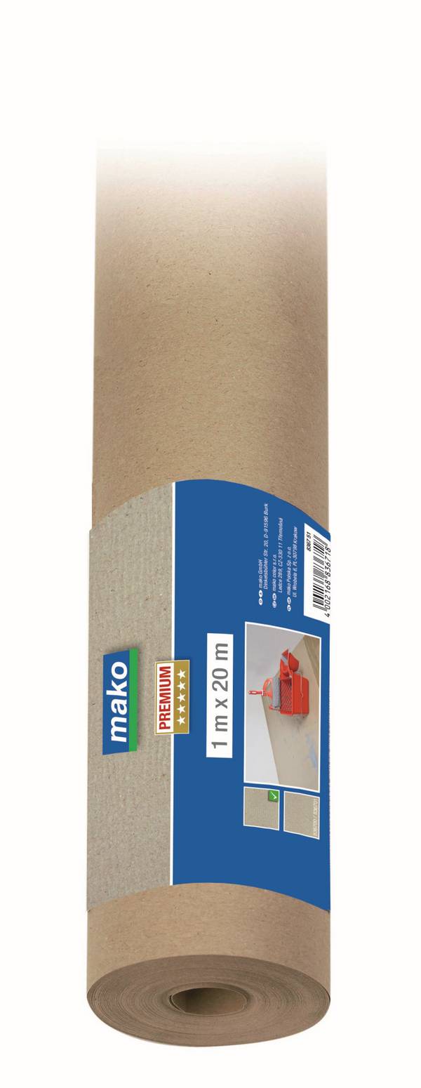 Malerpapier Abdeckpapier PREMIUM Schutzpapier gekreppt aus Altpapier auf Rolle 1 x 20 m