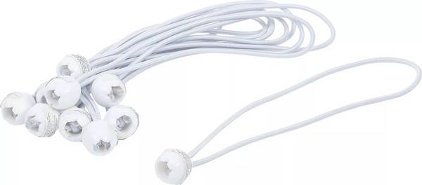 Spanngummi-Satz mit Kugel 27 cm 10-tlg.