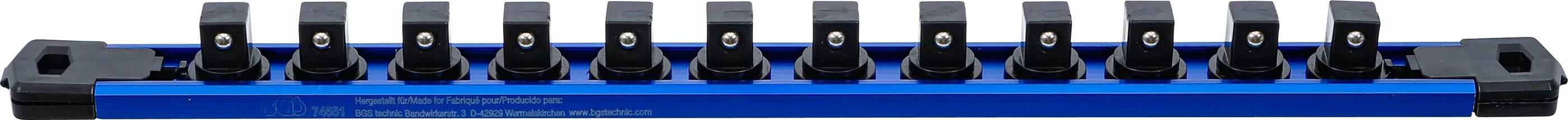 BGS 74551 Halteschiene für 12 Steckschlüssel-Einsä tze, magnetisch, für Antrieb 12,5 mm (1/2")-4