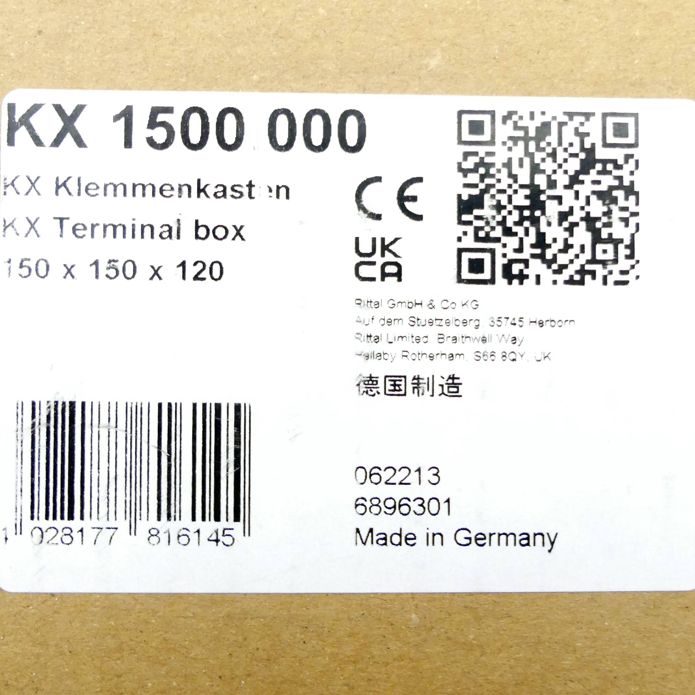 1St. Rittal KX 1500.000 Klemmenkasten KX, ohne Flanschplatte-1
