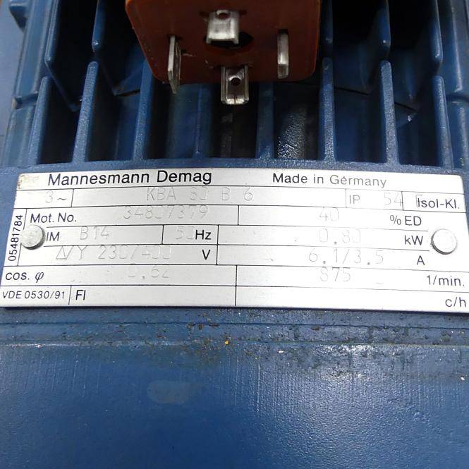 Mannesmann Demag Getriebemotor KBA 80 B 6 + STF02/40894 (34807379 + 25545)-1