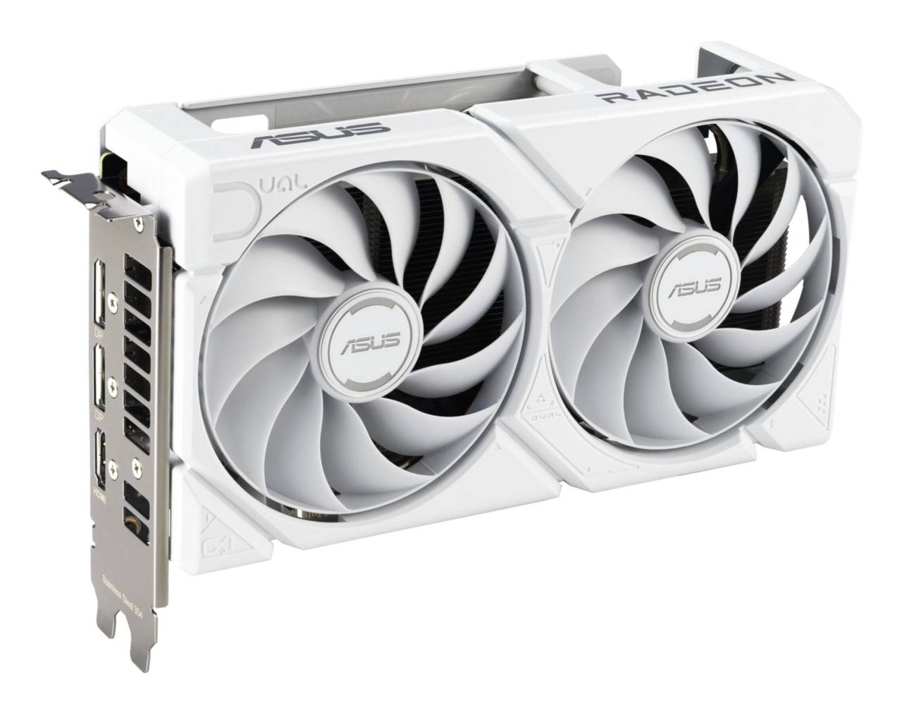 ASUS Dual -RX9060XT-16G-WHITE, Radeon RX 9060 XT, 16 GB, GDDR6, PCI Express 5.0, 2 Lüfter-1