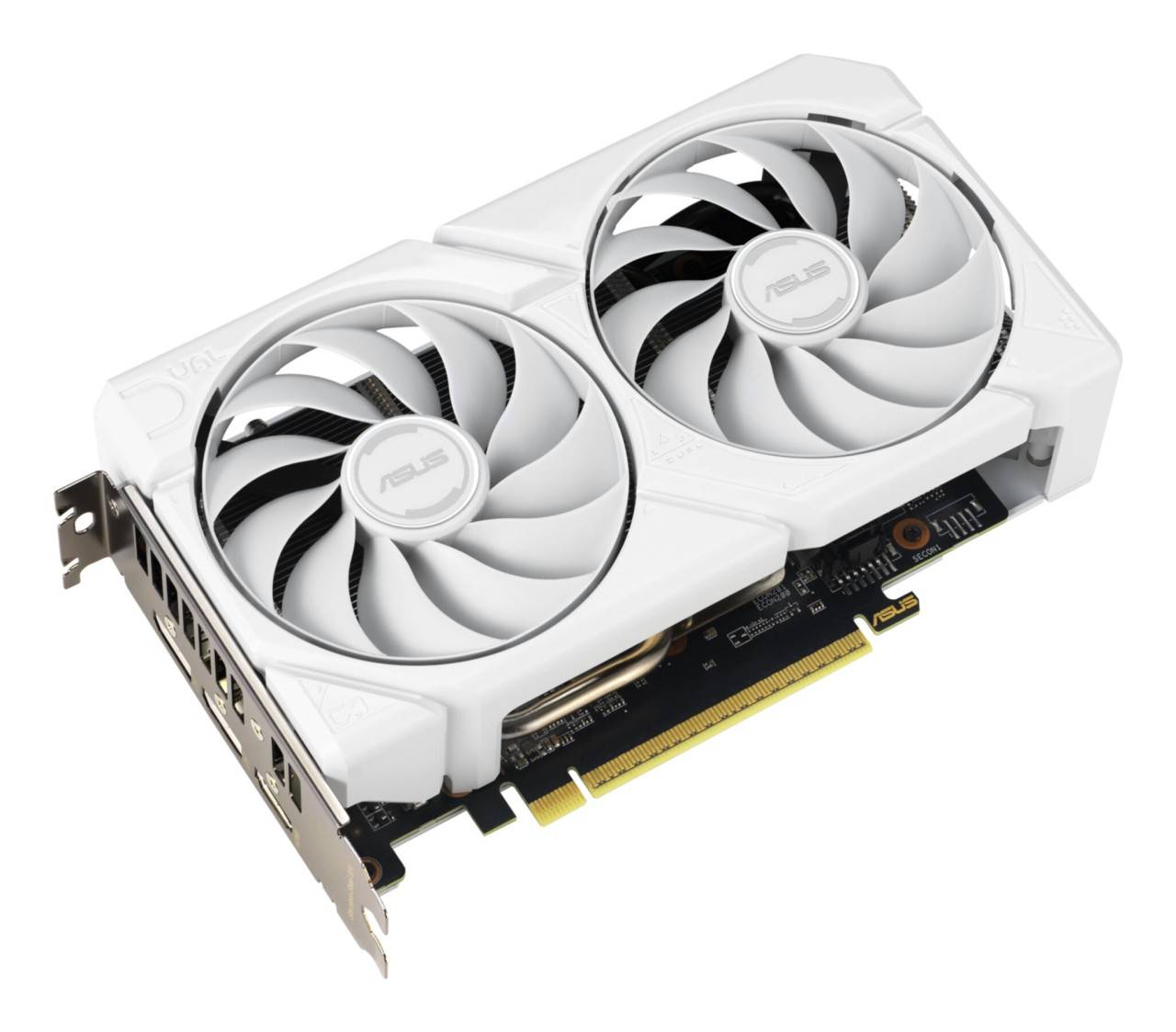 ASUS Dual -RX9060XT-16G-WHITE, Radeon RX 9060 XT, 16 GB, GDDR6, PCI Express 5.0, 2 Lüfter-2