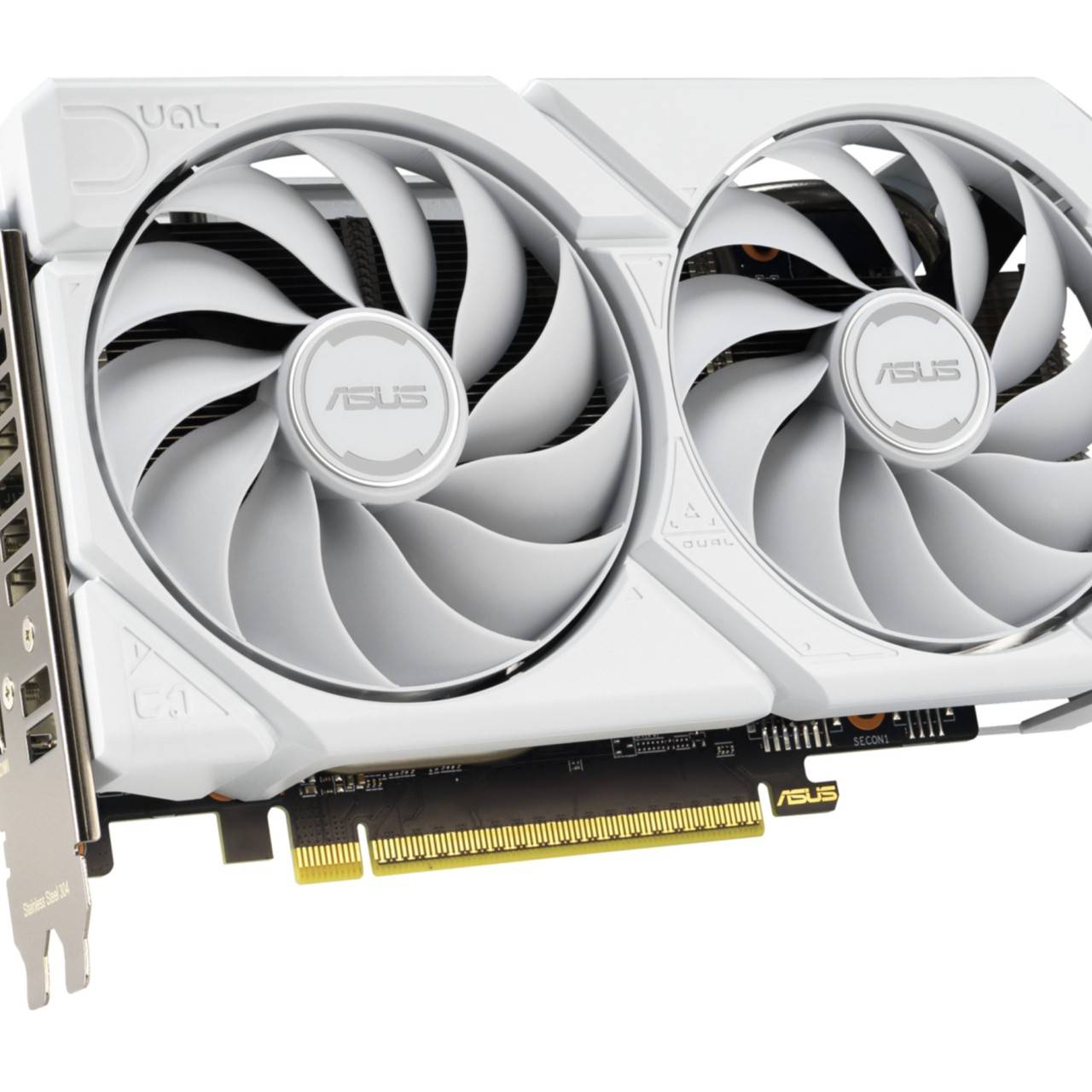 ASUS Dual -RX9060XT-16G-WHITE, Radeon RX 9060 XT, 16 GB, GDDR6, PCI Express 5.0, 2 Lüfter-3