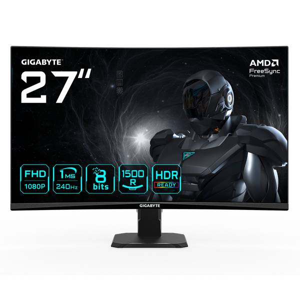 GIGABYTE GS27FC2 68,58cm 27Zoll SS VA Edge monitor 1920x1080 FHD 350cd/m2 240Hz 2xHDMI 2.0 1xDP 1.4