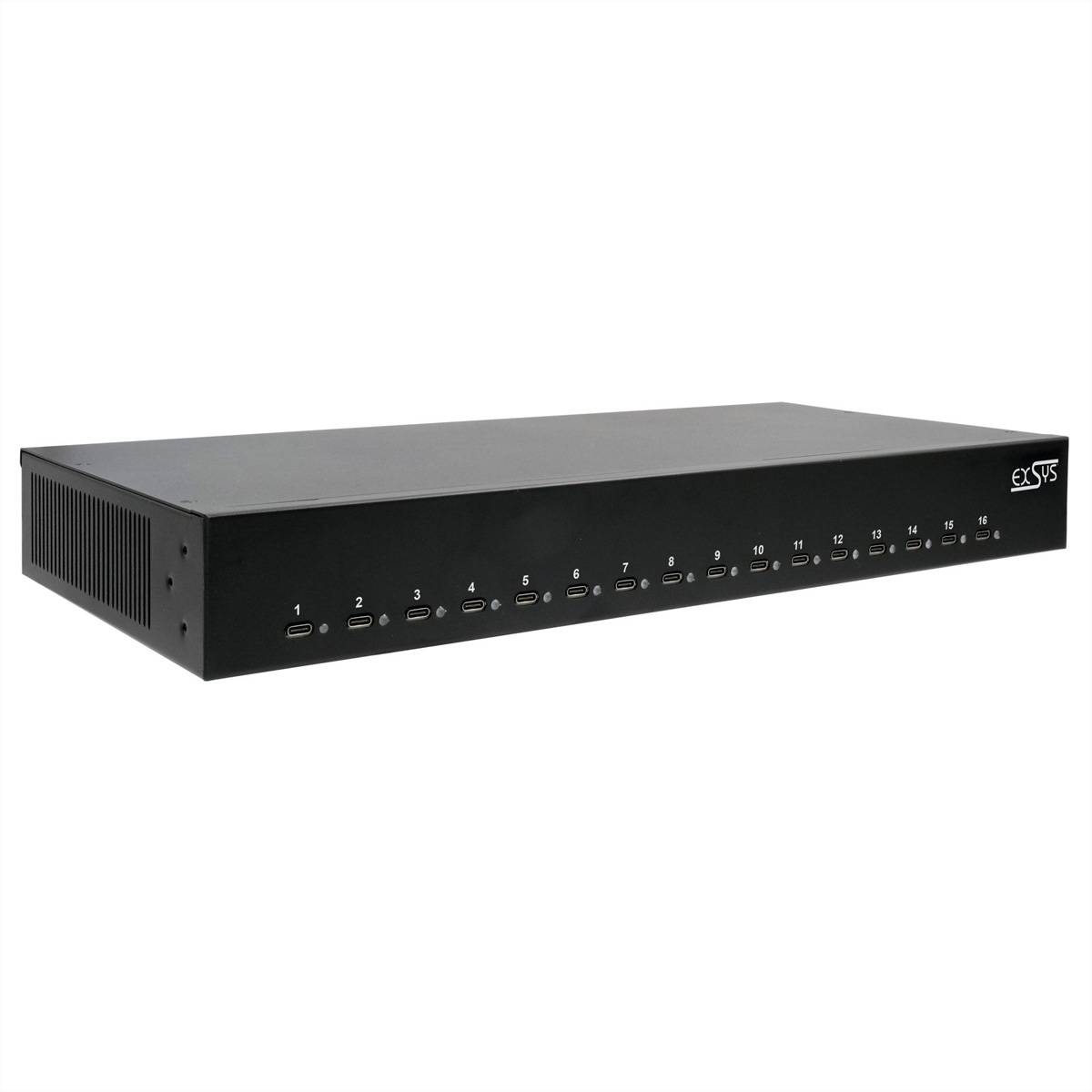 EXSYS EX-11017 16 Port USB-C Highpower Ladestation 1008W-0