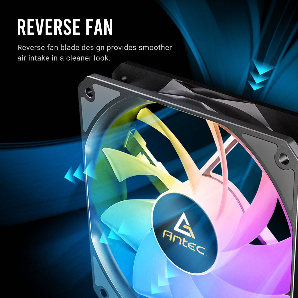 ANTEC P12R PWM ARGB REVERSE Fan PC Gehäuselüfter, weiß-2