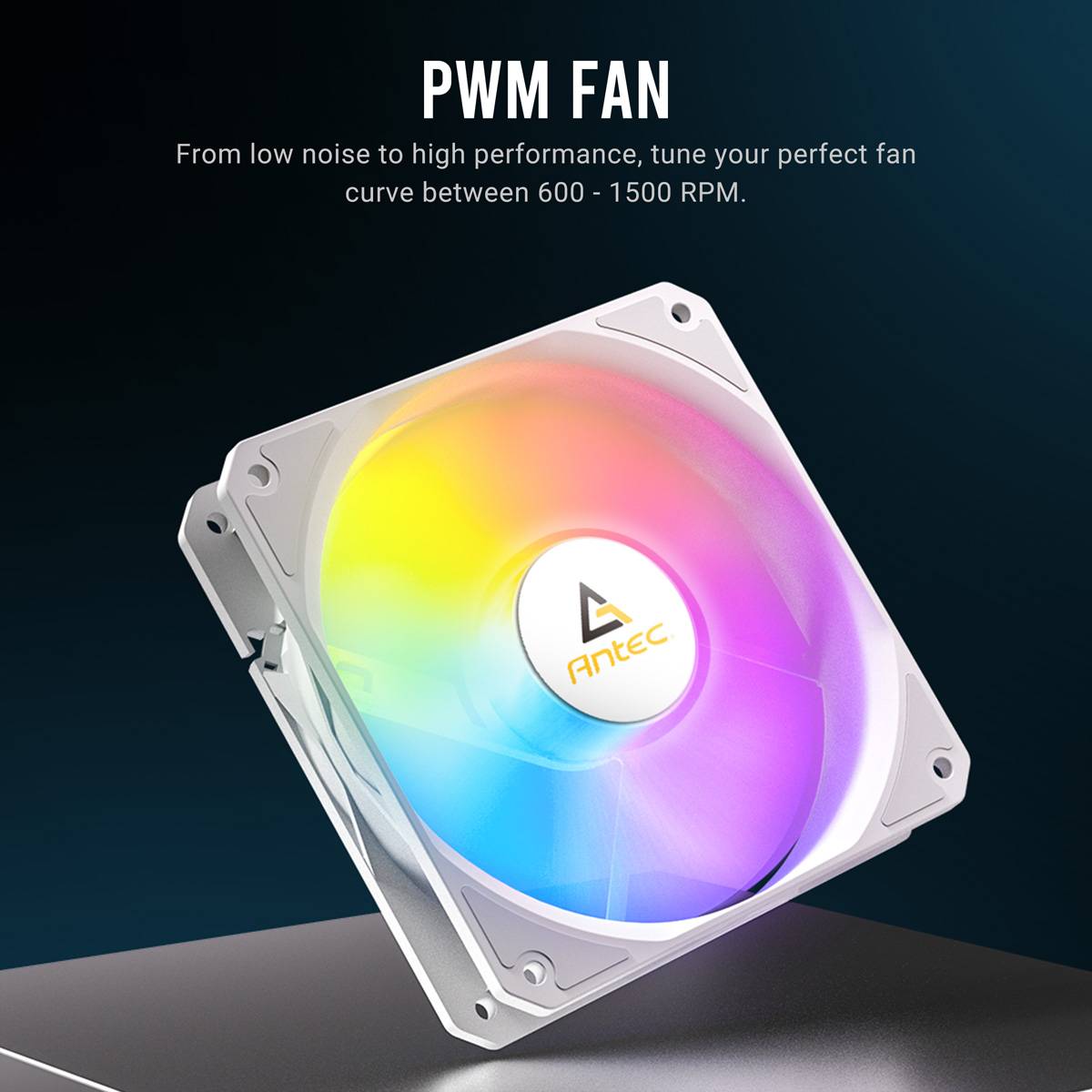 ANTEC P12R PWM ARGB REVERSE Fan PC Gehäuselüfter, weiß-3