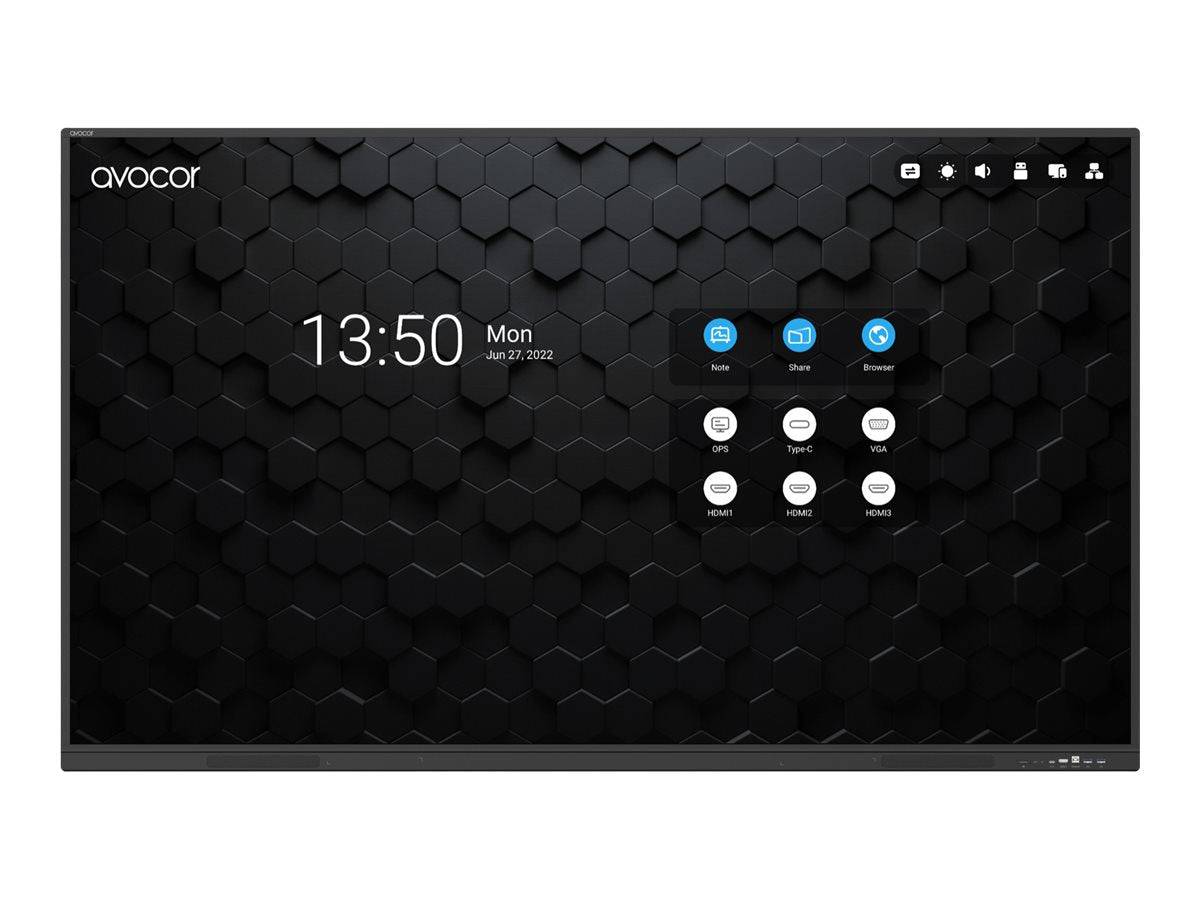 Avocor AVS-8610E - 218 cm (86") Diagonalklasse S Series LCD-Display mit LED-Hintergrundbeleuchtung - mit Touchscreen-0