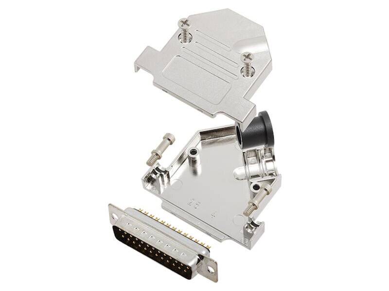 Encitech Connectors AB D45NT25-M-DMP-K Bausatz mit D-Sub Gehäuse Kunststoff metallisiert 45° Kabelabgang und 25 polig St-1