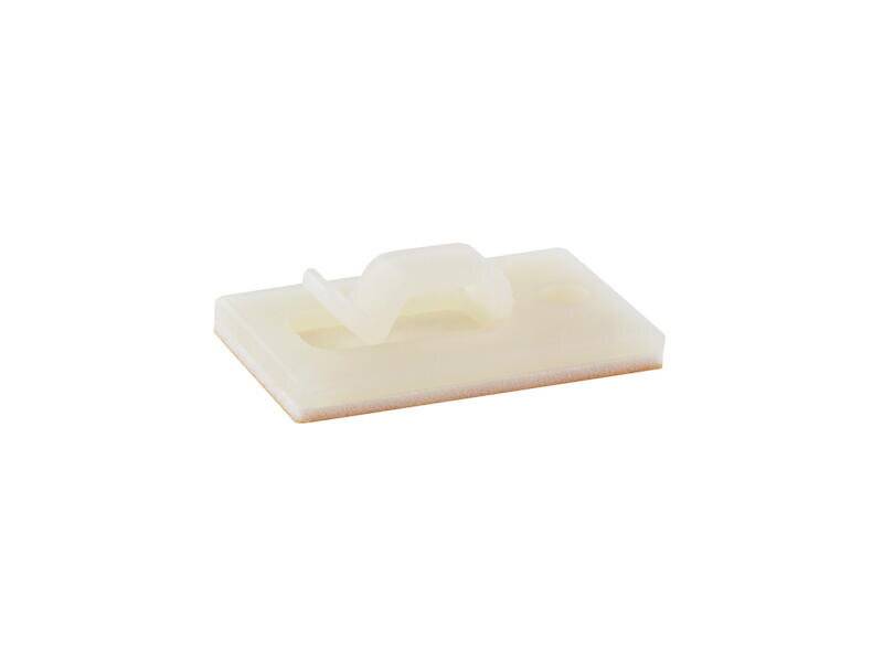 KITAGAWA Kabelklemme für Flachbandkabel 21,4 x 25,4 mm selbstklebend natur-1