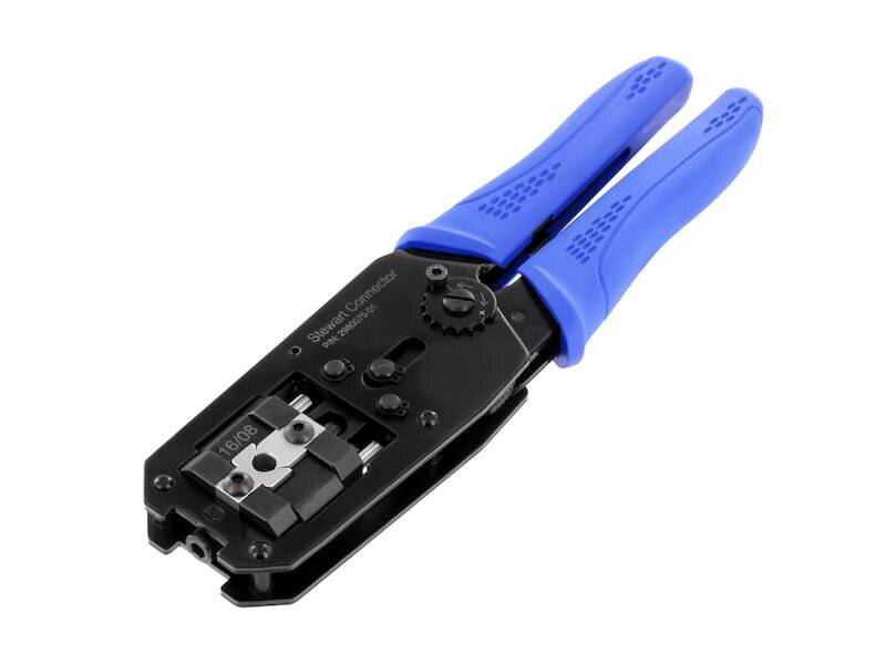 BEL STEWART Crimpzange blau / schwarz für Modularstecker RJ45 Cat.6 und Cat.6a-1