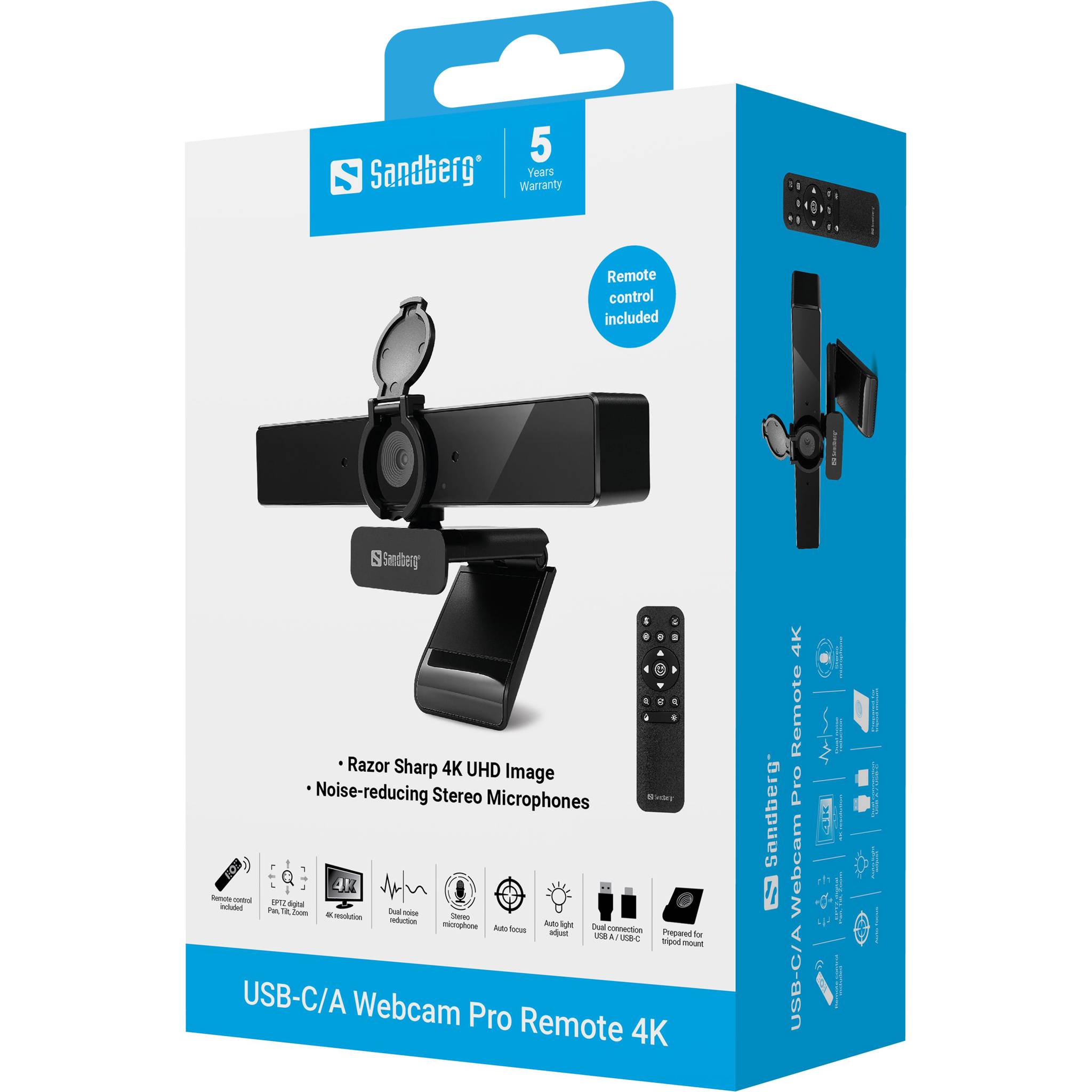 SANDBERG Pro Remote - Webcam - Farbe - 8 MP-1