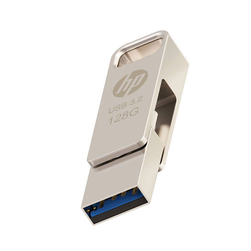 HP x206c OTG Type-C Metal Flash Drive - 128 GB-2