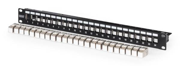 DIGITUS Modulares Patch Panel, 24-Port bestückt mit 24x DN-93615
