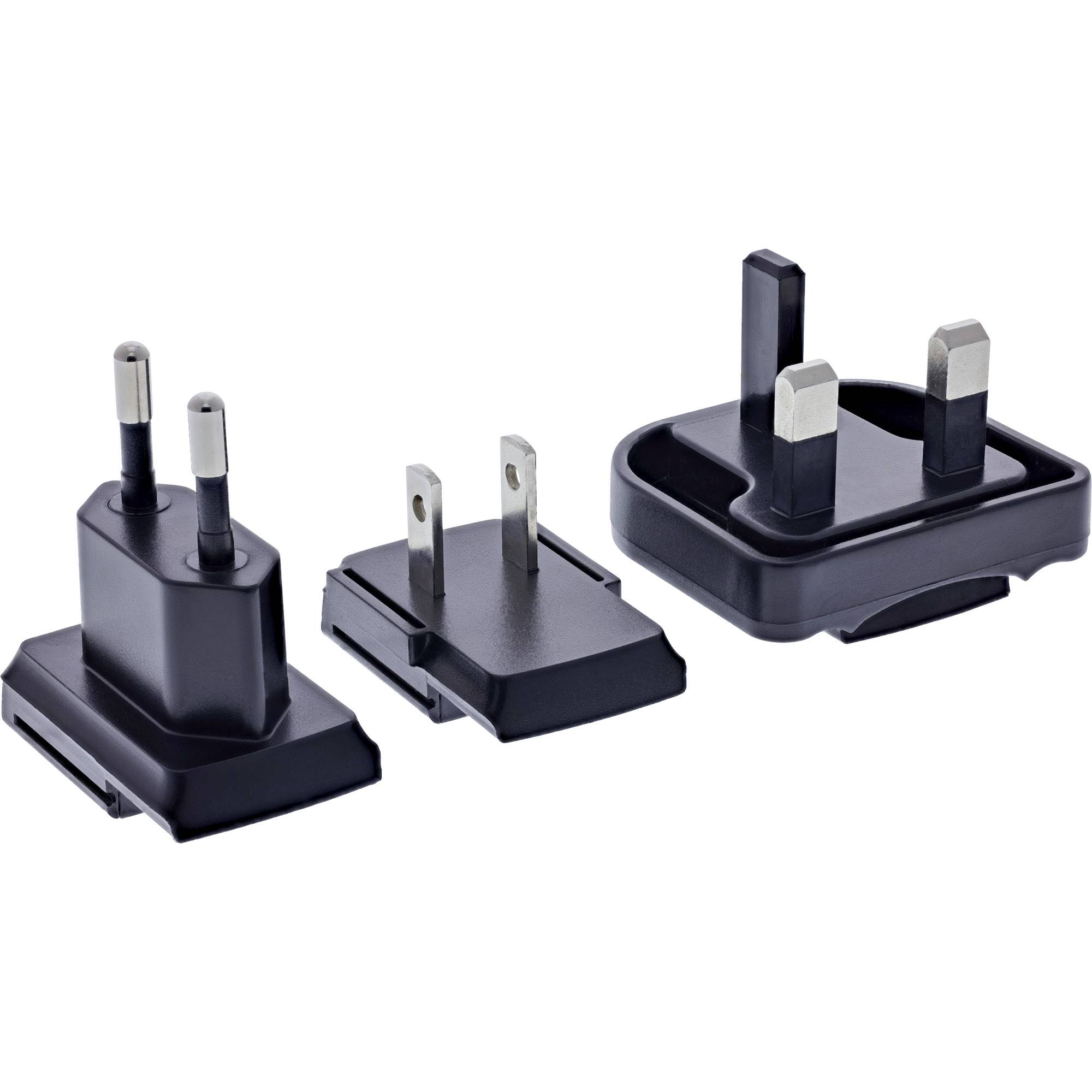 InLine® 3-Port TravelCharge, 65W USB-Netzteil, 2x USB-C, 1x USB-A, EU/UK/US-3
