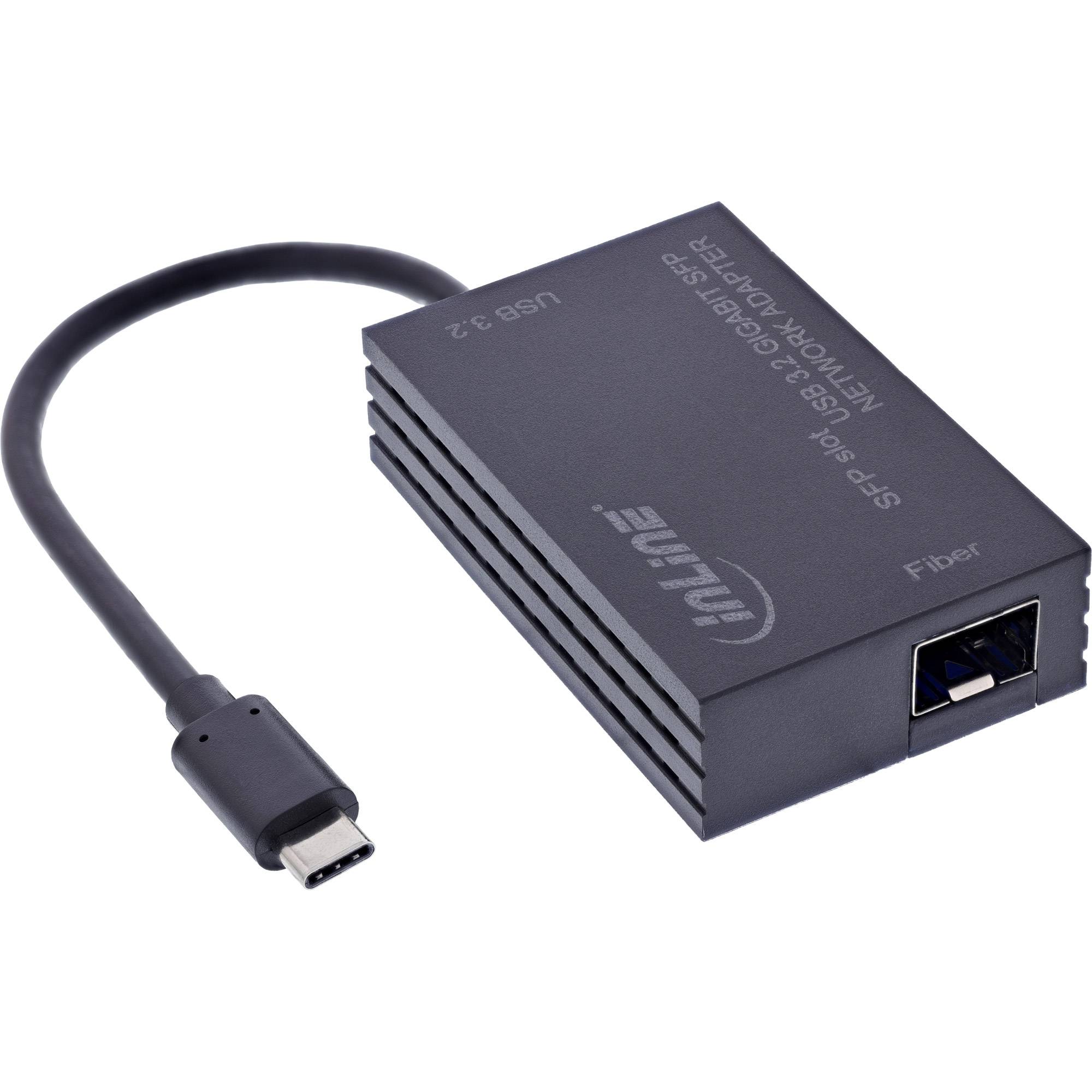 INLINE - USB-C zu SFP Gigabit Fiber Netzwerkadapter (10/100/1000 Mb/s)-0