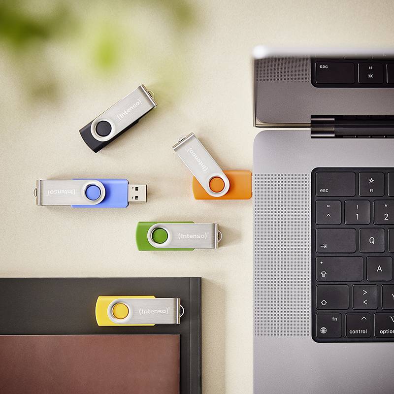 Intenso 5 x USB-Stick Office Line, 32 GB, USB-A, 3.2 Gen 1x1, bunt, 32 GB, USB Typ-A, 3.2 Gen 1 (3.1-2