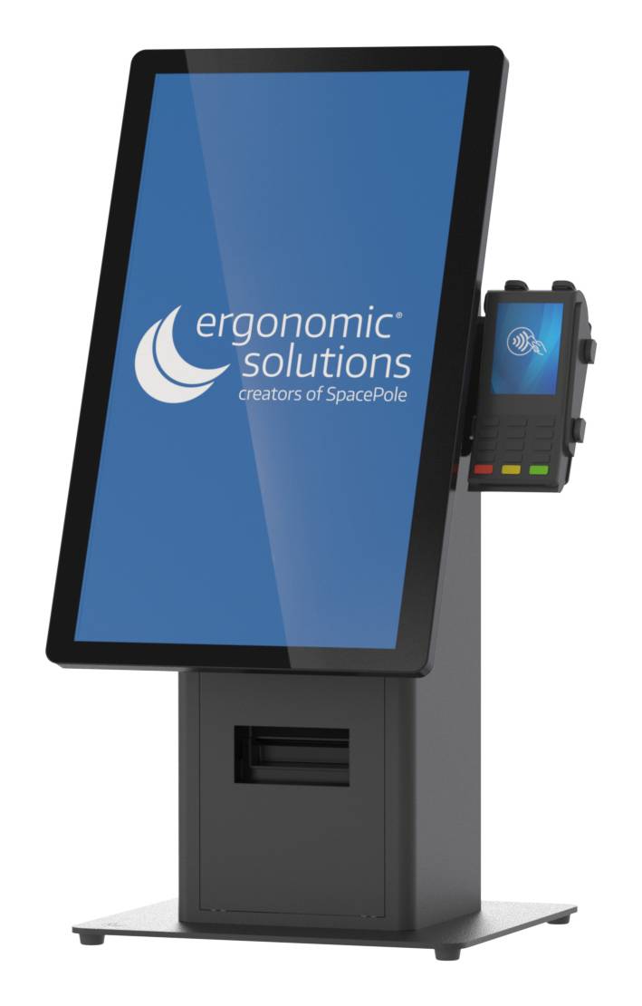 SpacePole Kiosk SPK401-02, Kiosk Set, Schwarz, Metall, 75 x 75 mm, 100 x 100 mm,-2