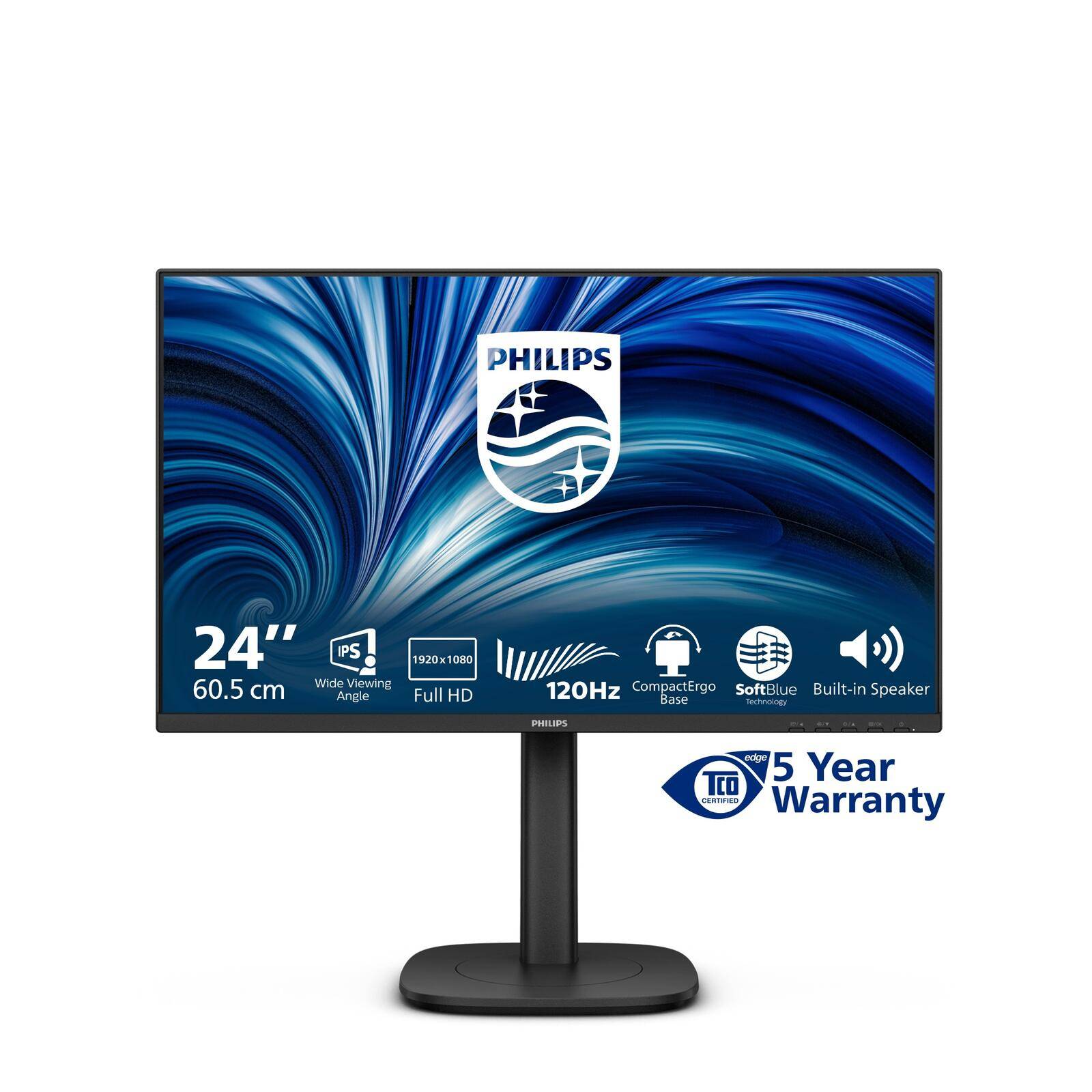 Philips 24B2N3200J 3000 Series LED-Monitor 60,5 cm 24 Zoll 1920 x 1080 Full HD 1080p @ 120 Hz IPS 1500:1 HDMI VGA-0