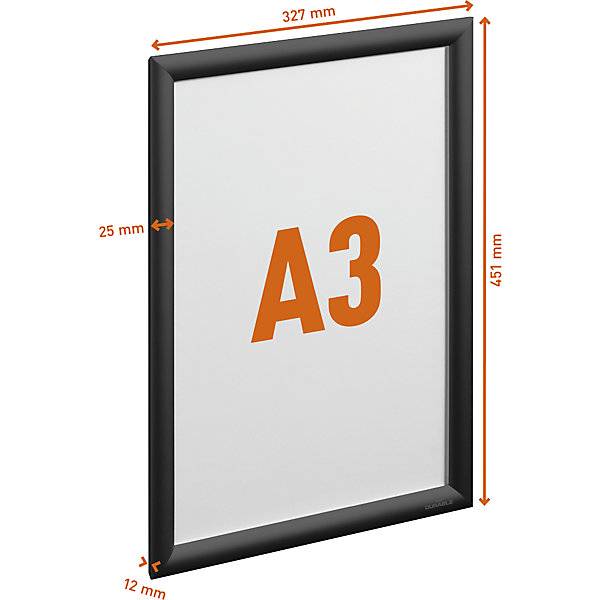 Klapprahmen Aluminium Format A3 schwarz. 84984249 849842 49