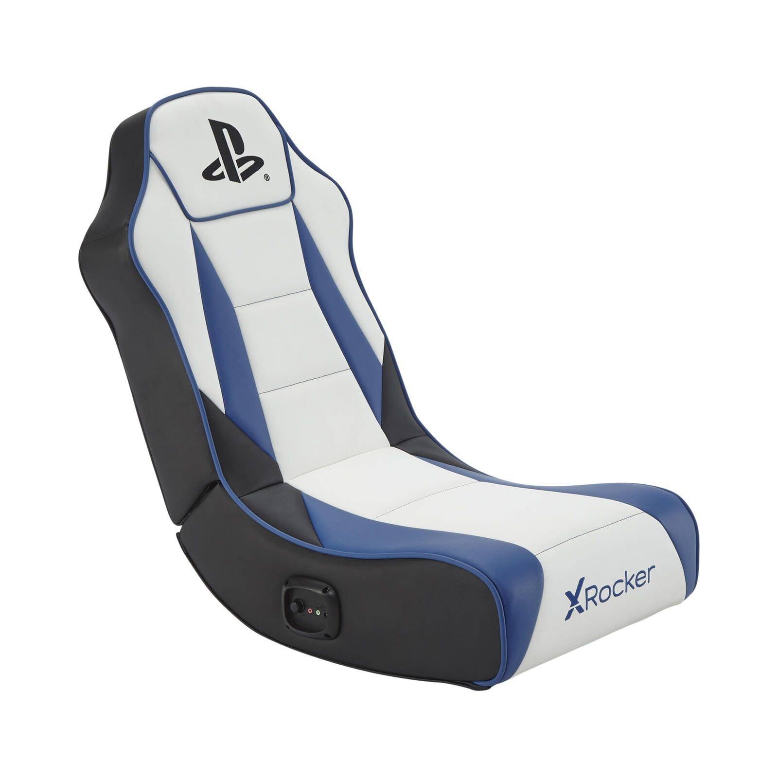 Sony Playstation® Geist 2.0 Floor Rocker Gaming-Bodensessel mit 2.0 Audiosystem für Kinder & Jugendliche - weiß/blau-0