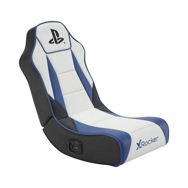 Sony Playstation® Geist 2.0 Floor Rocker Gaming-Bodensessel mit 2.0 Audiosystem für Kinder & Jugendliche - weiß/blau
