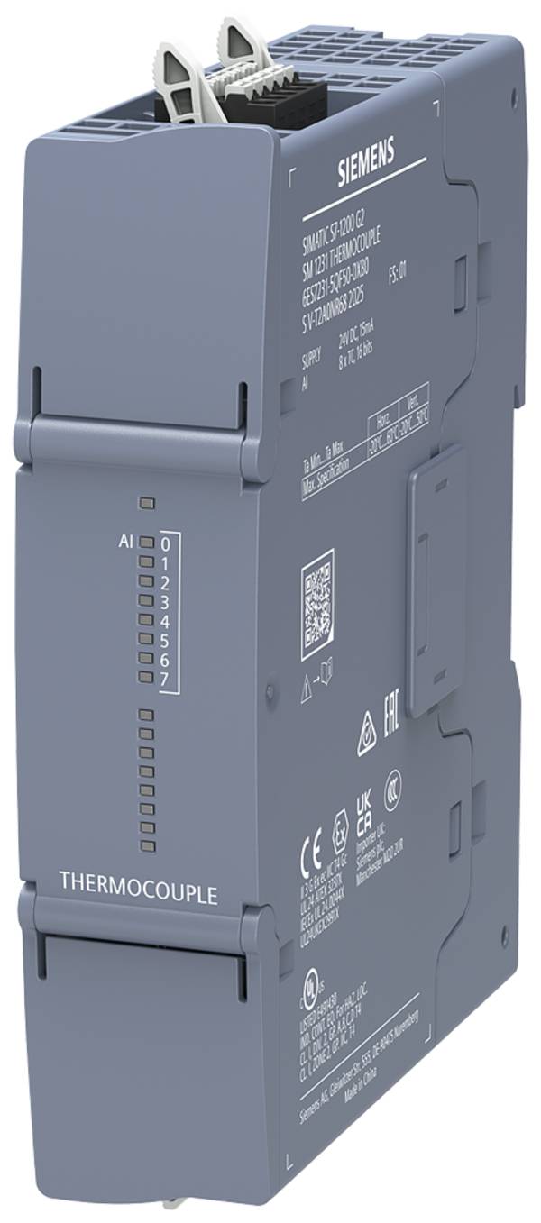 SIMATIC S7-1200 G2, SM 1231 TC, AI 8x TC Modul, Typ J oder K