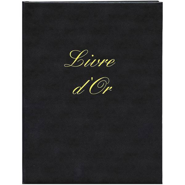 ELVE Gästebuch "Livre d'Or", 210 x 160 mm, schwarz