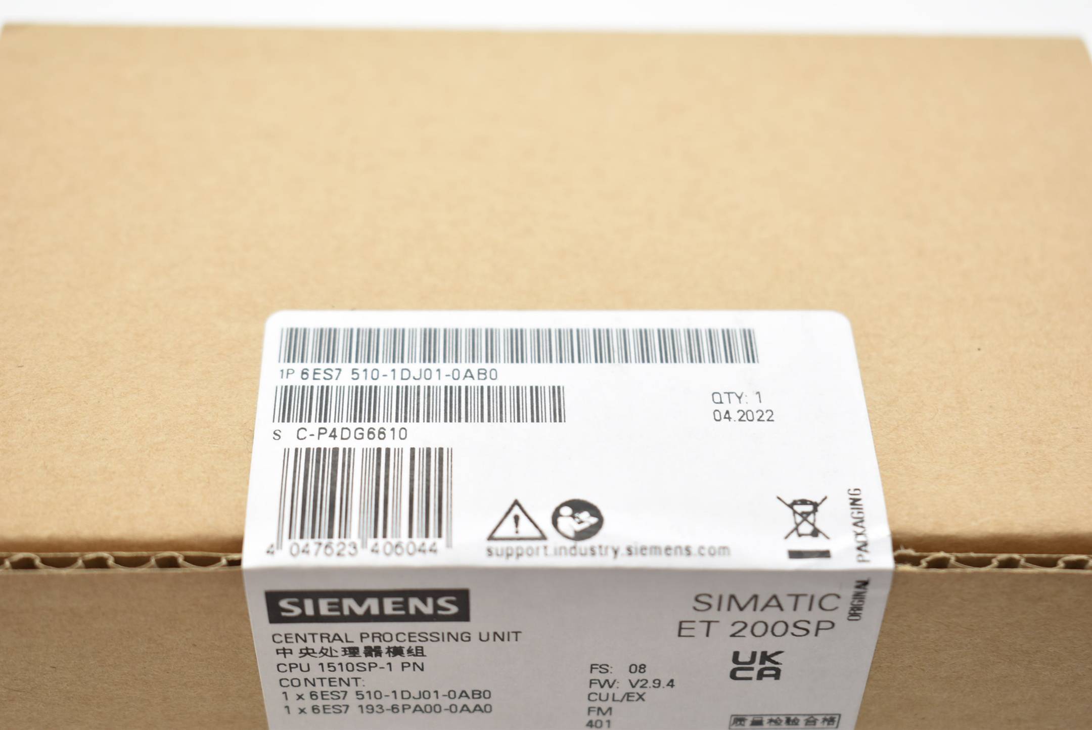 Siemens 6ES7510-1DJ01-0AB0 6ES75101DJ010AB0 SPS-Zentralbaugruppe-3