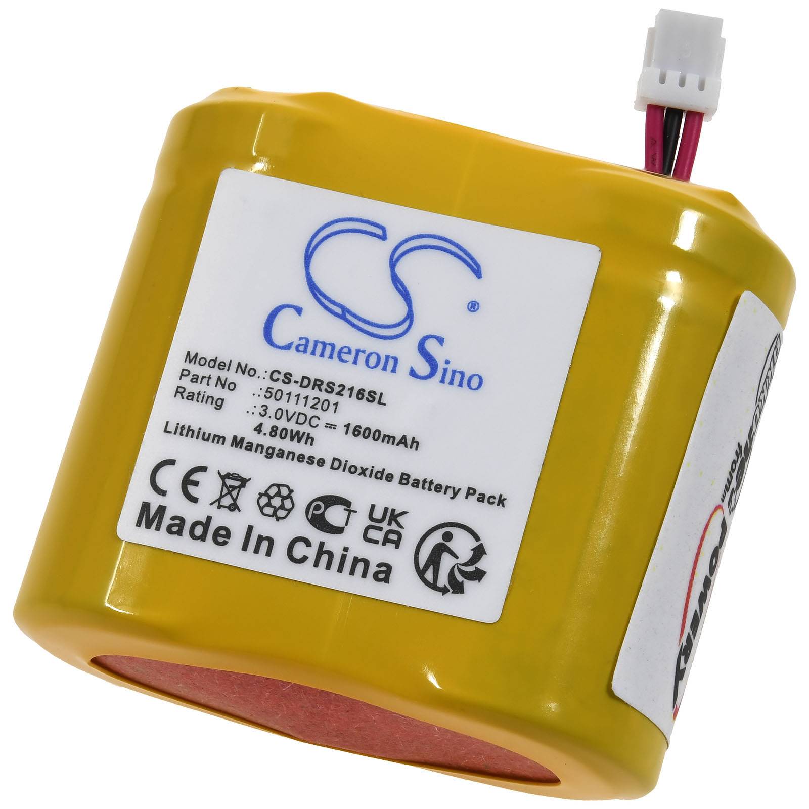 Batterie passend für Türschloss Dorma DOM ELS Pro ELS Guardian S Typ CR-2ULCF2CN, 3V, Lithium-Mangandioxid-0